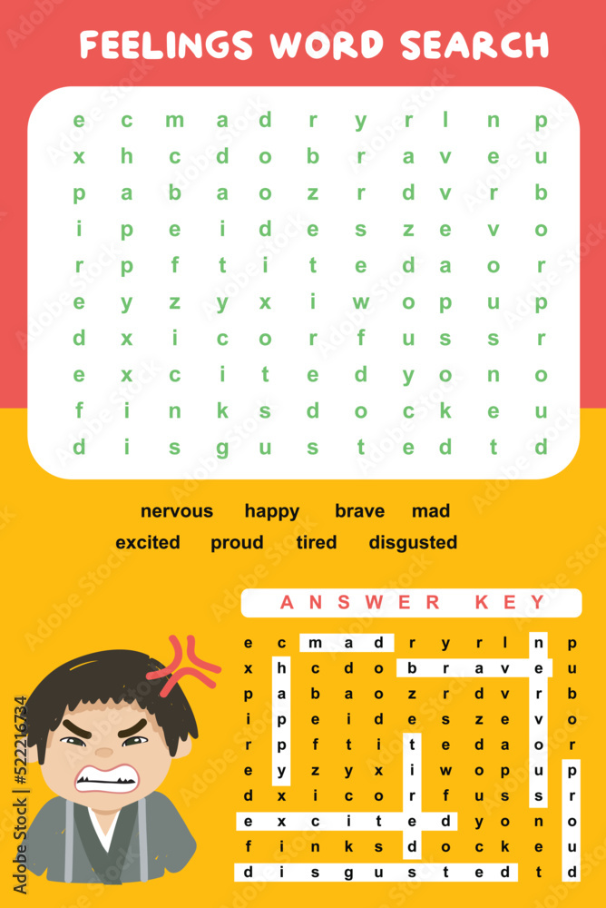 feelings-word-search-worksheet-educational-worksheet-for-preschool-vector-illustration-file