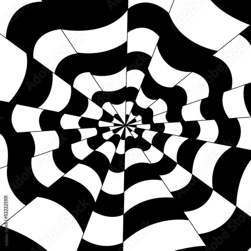 Psychedelic tunnel, the effect of crumpled paper or wrapper