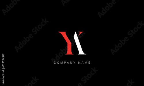 AY, YA Abstract Letters Logo Monogram