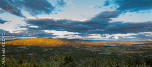 Panoramic view from Grønsennknippa towards Aalfjell Valdres