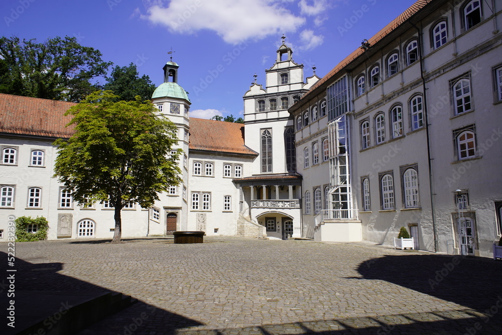 Naklejka premium Gifhorn Castle (German: Schloss Gifhorn) is a castle in Gifhorn, Germany, built between 1525 and 1581 in the Weser Renaissance style.