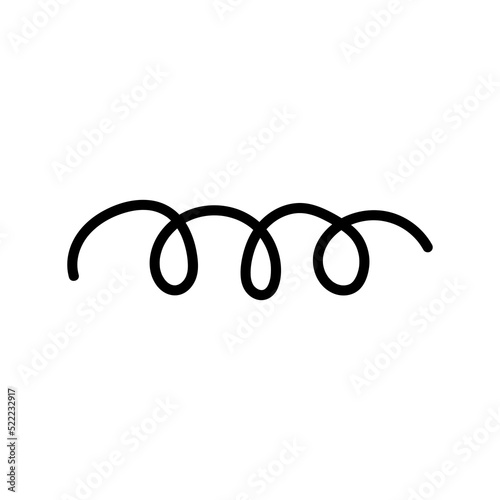Wavy ir Curvy line. Zig-zag, criss-cross lines vector icons.