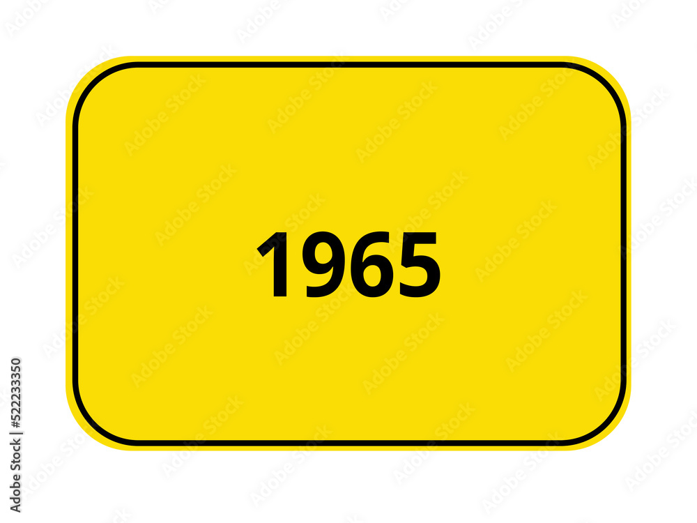 Ortseingangsschild - 1965 Ortseingangsschild - 1965