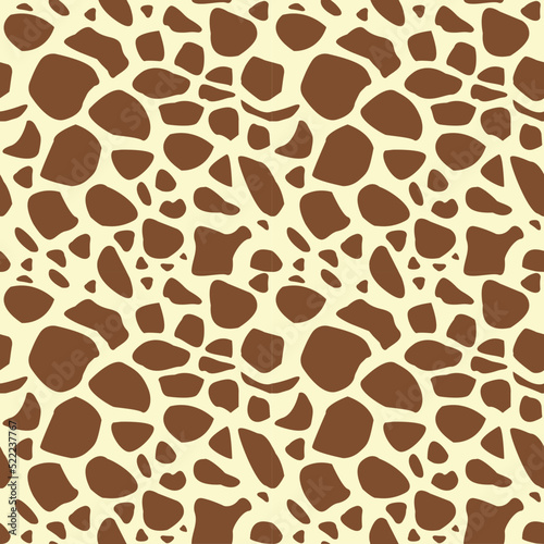 Giraffe vector texture. Animal African pattern, material. Leather clothing. 