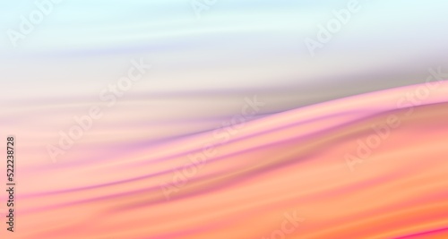 Abstract gradient blue-red background with fabric flying. Fashion background. 3D render