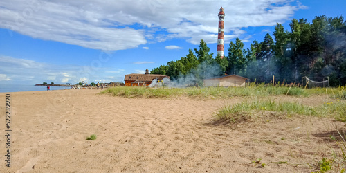 old osinovetsky lighthouse, Lake Ladoga photo