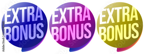 Extra bonus text message on sale sticker