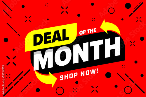 Banner advertising month store sale
