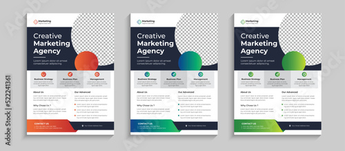 Corporate Flyer, Business Flyer template colorful gradient geometric shape. brochure design, layout template design, Annual Report, Magazine, Poster, Business Presentation, Portfolio, Banner template.
