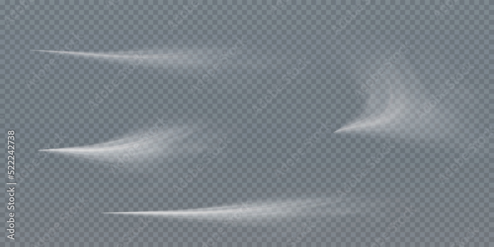 Cold winter wind texture. Holiday vector blizzard. Christmas effect of a cold png blizzard. Vector.	
