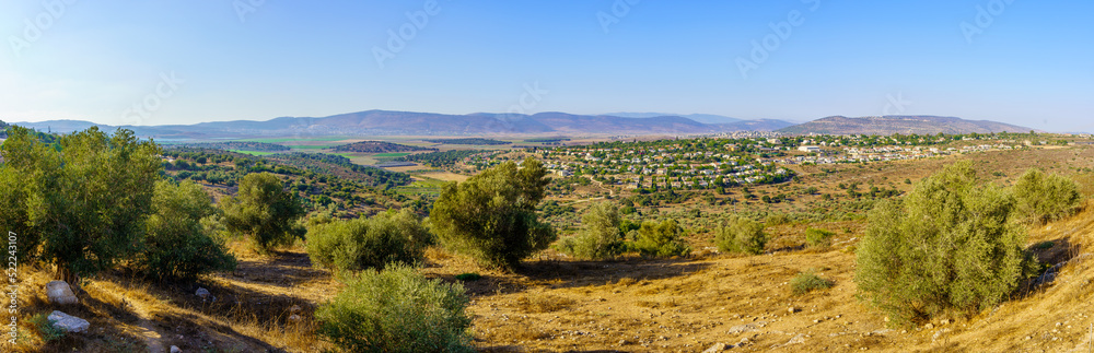 Panorama of landscape and countryside of the Netofa valley