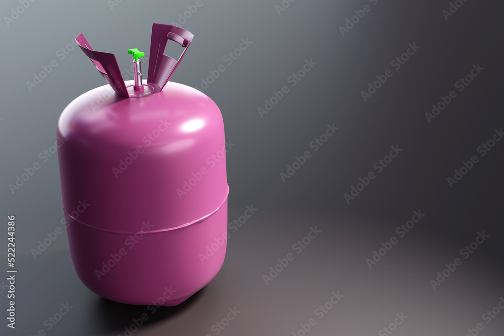 Freon storage tank. Freon gas for refueling air conditioner. Gas