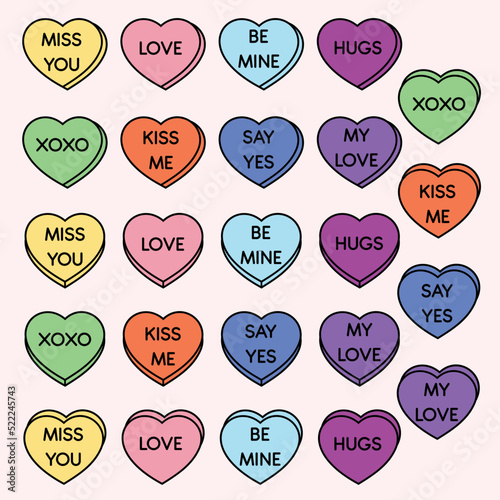 Candy Hearts Designs