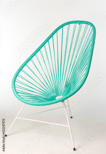 plastic chair isolated on white