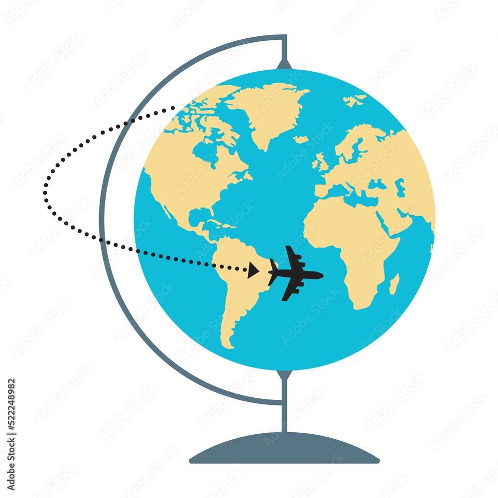 Fototapeta premium globe vector design,concept travel around the world