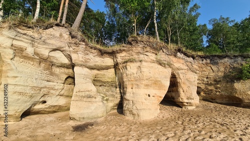 Dunes with caves