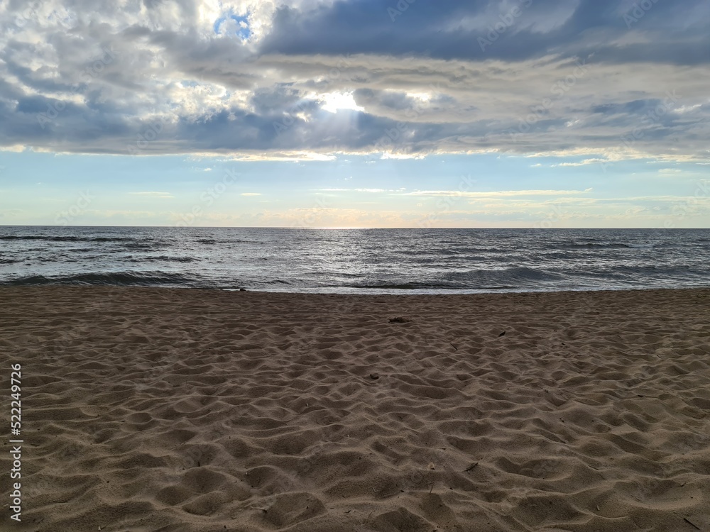 Obraz premium Beach at sunset