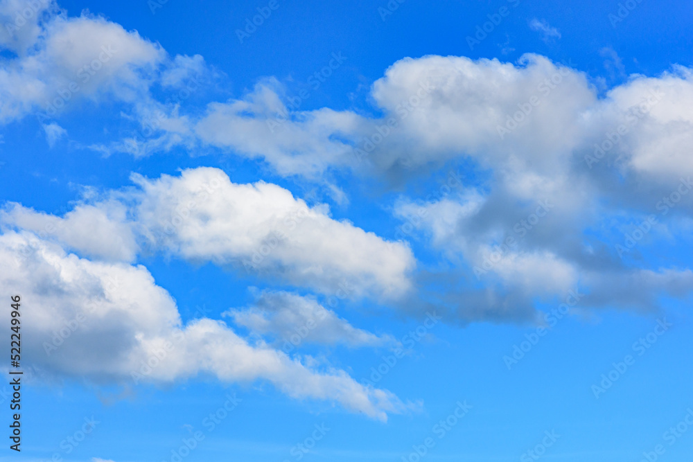青空に浮かぶ白い雲
青空に浮かぶ白い雲