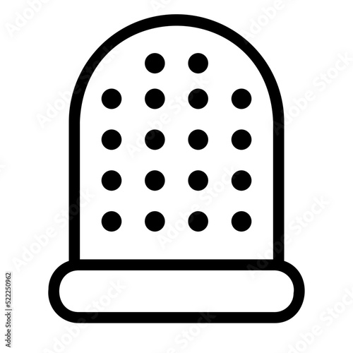 thimble line icon