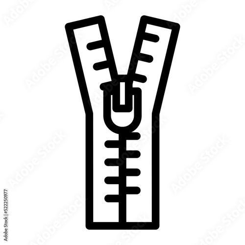 zipper line icon