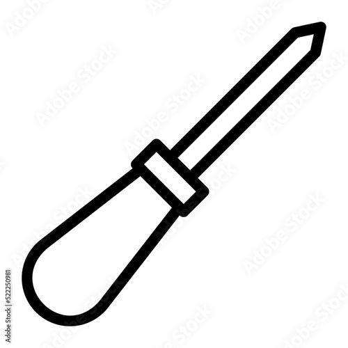 awl line icon