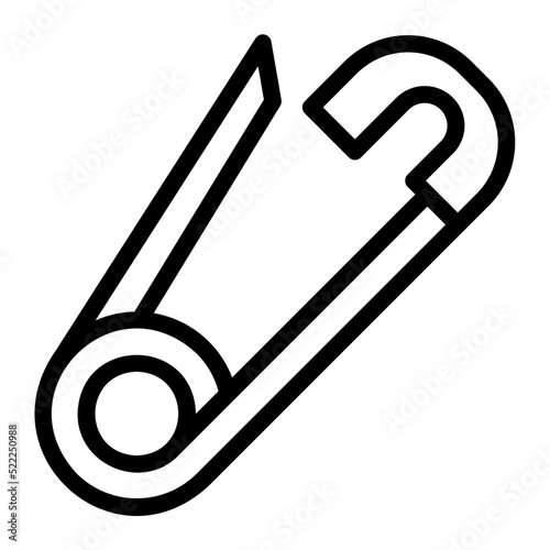 brooch line icon