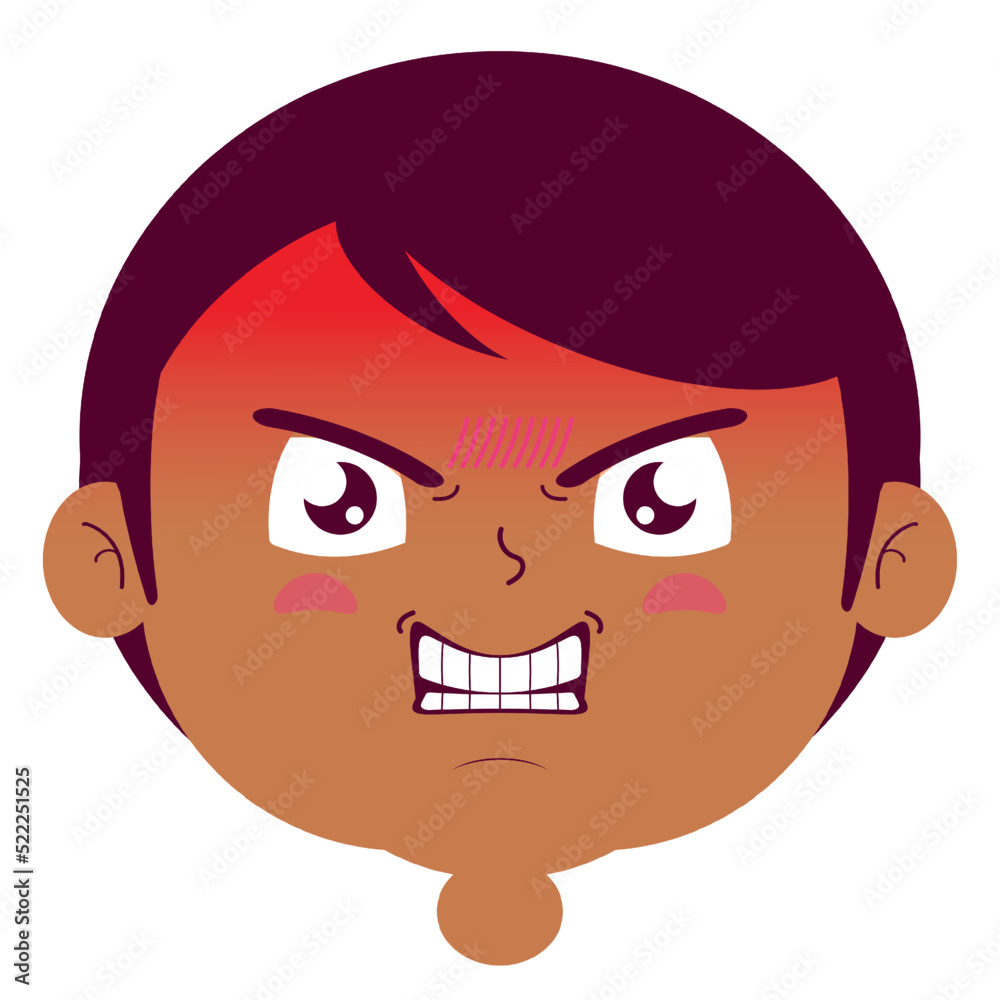 boy angry face cartoon cute boy angry face cartoon cute