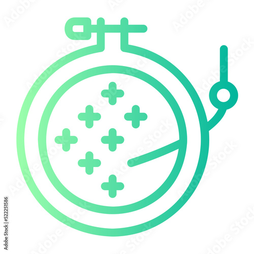 cross stitch gradient icon