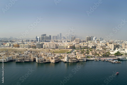 Aerial view on the Dubai skyline