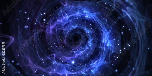 Abstract space tunnel. Infi...