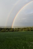 A rainbow after the storm, Sainte-Apolline, Québec, Canada