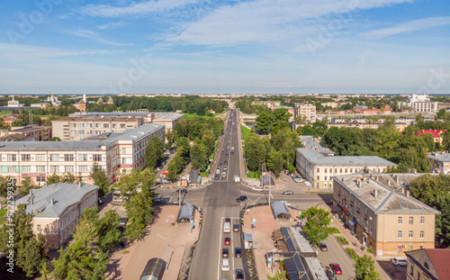 Fedorovsky Creek is a street in Veliky Novgorod. It runs from the Alexander Nevsky Bridge to the shaft of the Roundabout city in the east of Novgorod, then passing into the highway of the Moscow direc