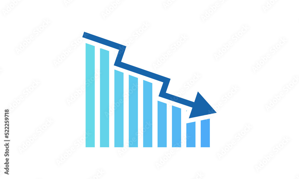 Cost Reduce Icon Arrow Down Graph Analysis Vector Illustration cost-reduce-icon-arrow-down-graph-analysis-vector-illustration
