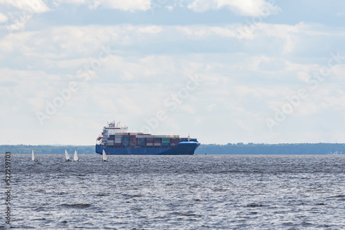 Картината върху платно Dry cargo ship in the Gulf of Finland.