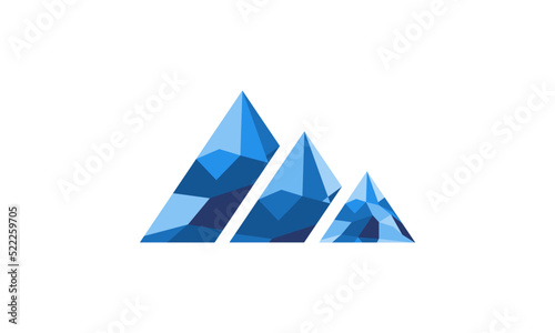 Letter M mountain logo