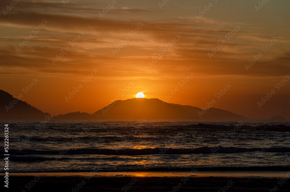 Sunrise on the Castelhanos beach