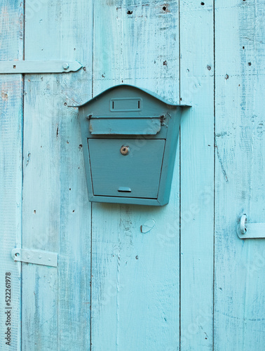mail box, skrzynka pocztowa, old mail box blue, 
