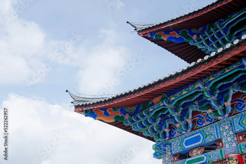 Wallpaper Mural chinese temple roof with sky Torontodigital.ca