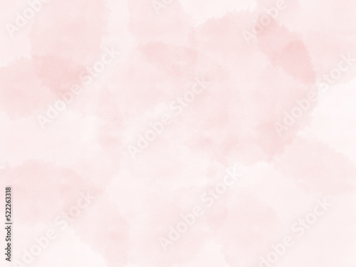 明るいピンクの水彩画イメージ