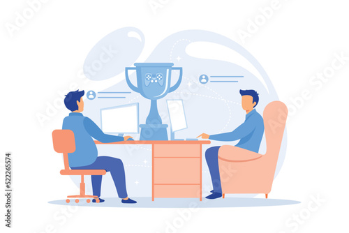 Remote worker Freelance worker, remote work, flexible employee schedule, online job, distance team, outsource professional, entrepreneur flat design modern illustration