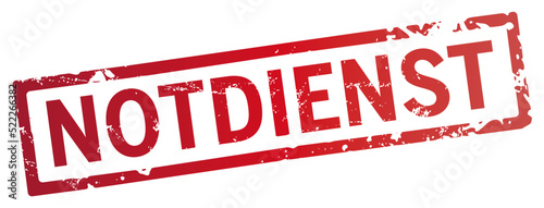 roter Stempel Notdienst 
