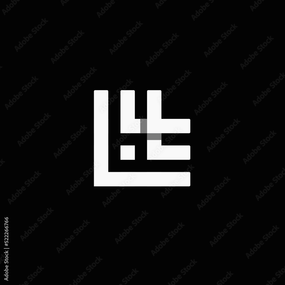 Obraz premium monogram logo L,W