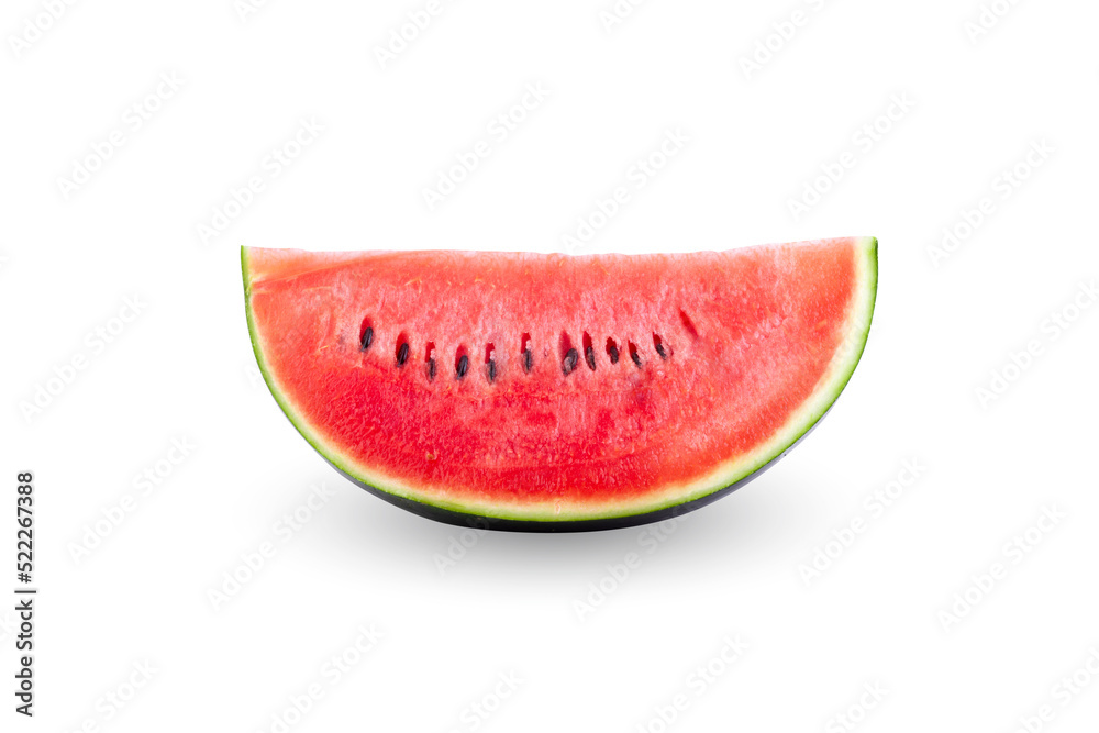 Watermelon sweet and juicy isolated on a white background Watermelon sweet and juicy isolated on a white background