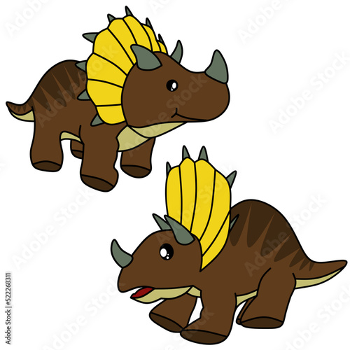 Triceratops for coloring book vector imagine