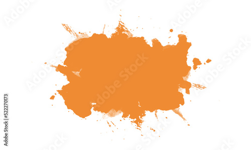 orange abstract brush