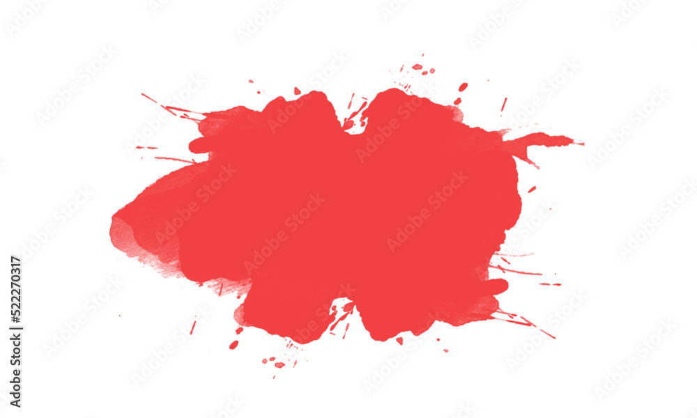 red abstract brush