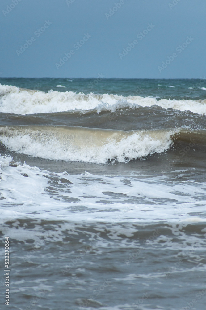 waves on the beach