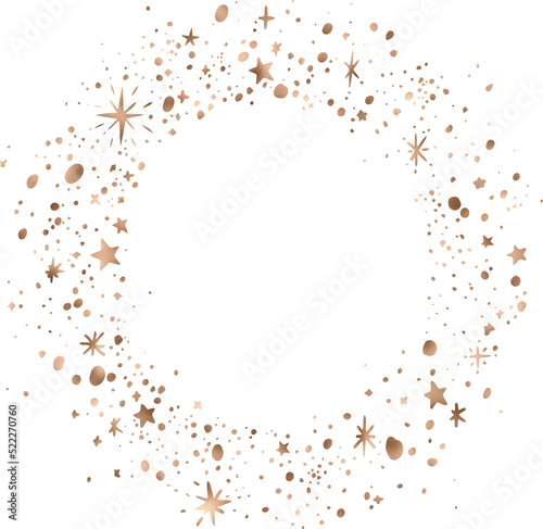 golden star png isolated elements decoration