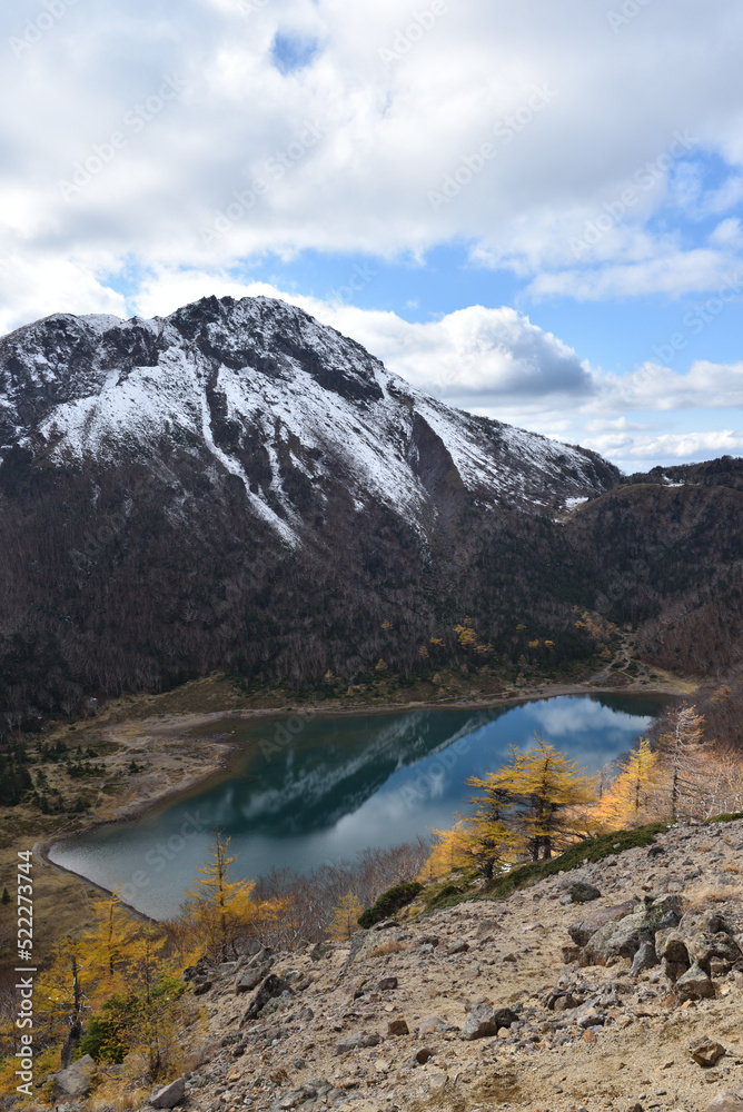 Mountain climbing in winter, Nikko, Shirane Mountain climbing in winter, Nikko, Shirane
