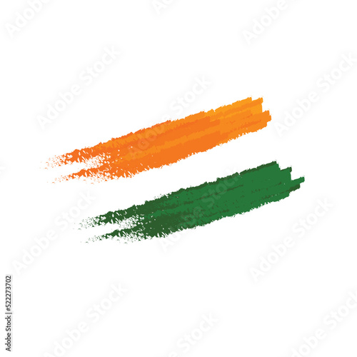 indian flag brush stroke